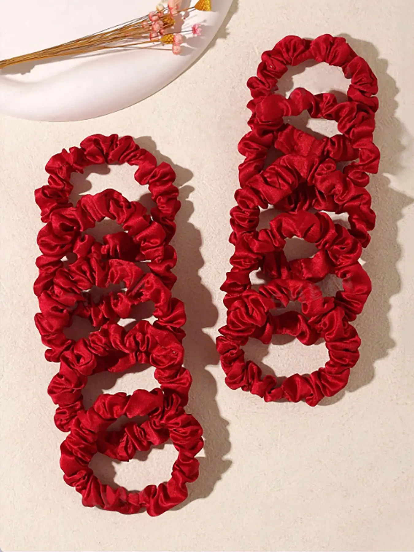 10pcs Satin Small Hair Ties Set, Stylish Elastic Band Scrunchies Fashionable Hair Accessories, Ponytail Accessories, Perfect for Daily Use & Special Occasions, Scrunchies