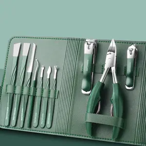 10-Piece German-Style Manicure Kit Nail Clipper Set, Nail Care Metal, Nail Supplies, New 2026 Design for Ingrown Toenail Treatment, Thick Foot Callus Remover & Dead Skin Scraper