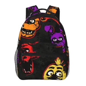 Fashion “Five Nights at Freddy’s” backpack with large capacity—a daily commuter bag for outdoor hiking and business; a casual cartoon “Five Nights at Freddy’s” merchandise laptop daypack/school bag for women, men, and gift giving.