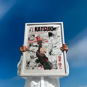 Poster Print Fanart Bakugo Katsuki - My Hero Academia, Dynamight Hero Illustration, MHA Fanart, Shonen Anime Poster, Bakugo Explosion Art( Unframed - Print Only ) (No Frame)