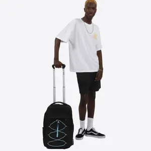 Lash Laptop Rolling Backpack (19 Inch) in Black Blue - Final Sale