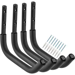 Large Garage Storage Hooks, 12.4 Inch Heavy Duty Garage Storage Organizer Wall Mount  Hanger, Each Max Load 100lbs