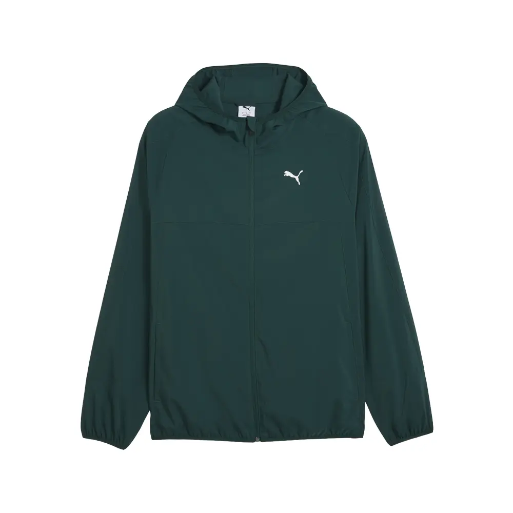 PUMA Mens Train All Day Tech Woven Jacket Athletic Outerwear Casual - Green