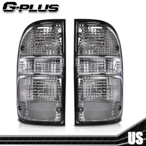 Fit For 01-04 Toyota Tacoma Smoked Lens Tail Lights Brake Lamps G-PLUS
