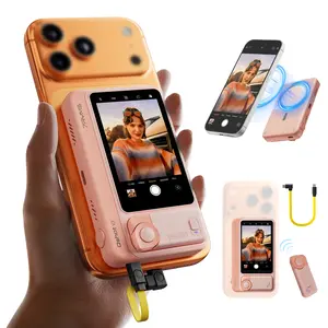 7RYMS Qshot V2 Magnetic Phone Selfie Monitor Screen, Support 4K 60fps Wired Recording, Using Phone Rear Camera for Selfie Vlog LiveStream TikTok, Compatible with Android iPhoneHarmonyOS