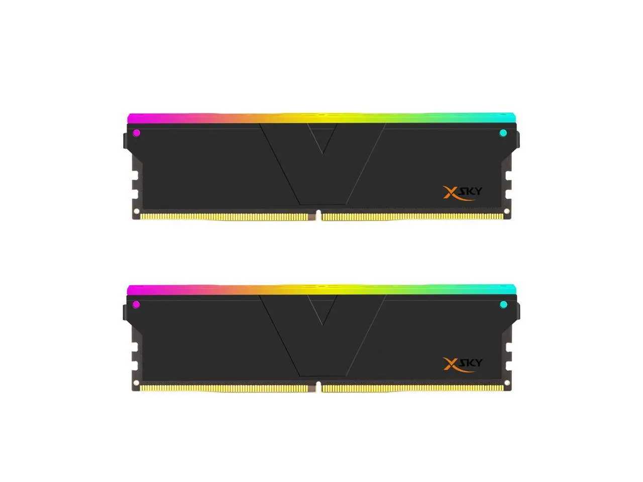 V-COLOR Manta XSky DDR5 16GB (2x8GB) 6000MHz CL36 1.35V SK Hynix IC RGB Gaming Desktop Upgrade Memory Module BLACK, for AMD EXPO (TMXSAL8G60836KWK)