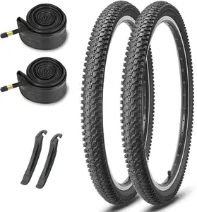MOHEGIA Mountain Bike Tires - 20/24/26/27.5 Inch Folding MTB Bicycle Tires Replacement,Steel Bead All-Terrain and High-Performance Durable for Off-Road,Street & Trail Adventures