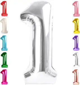 40 inch Huge One First Birthday 1 Month Baby Shower Letter Floated Balloon Cartoon Photo Shooting Wild One Party Decoration mylar  balloon birthday balloon