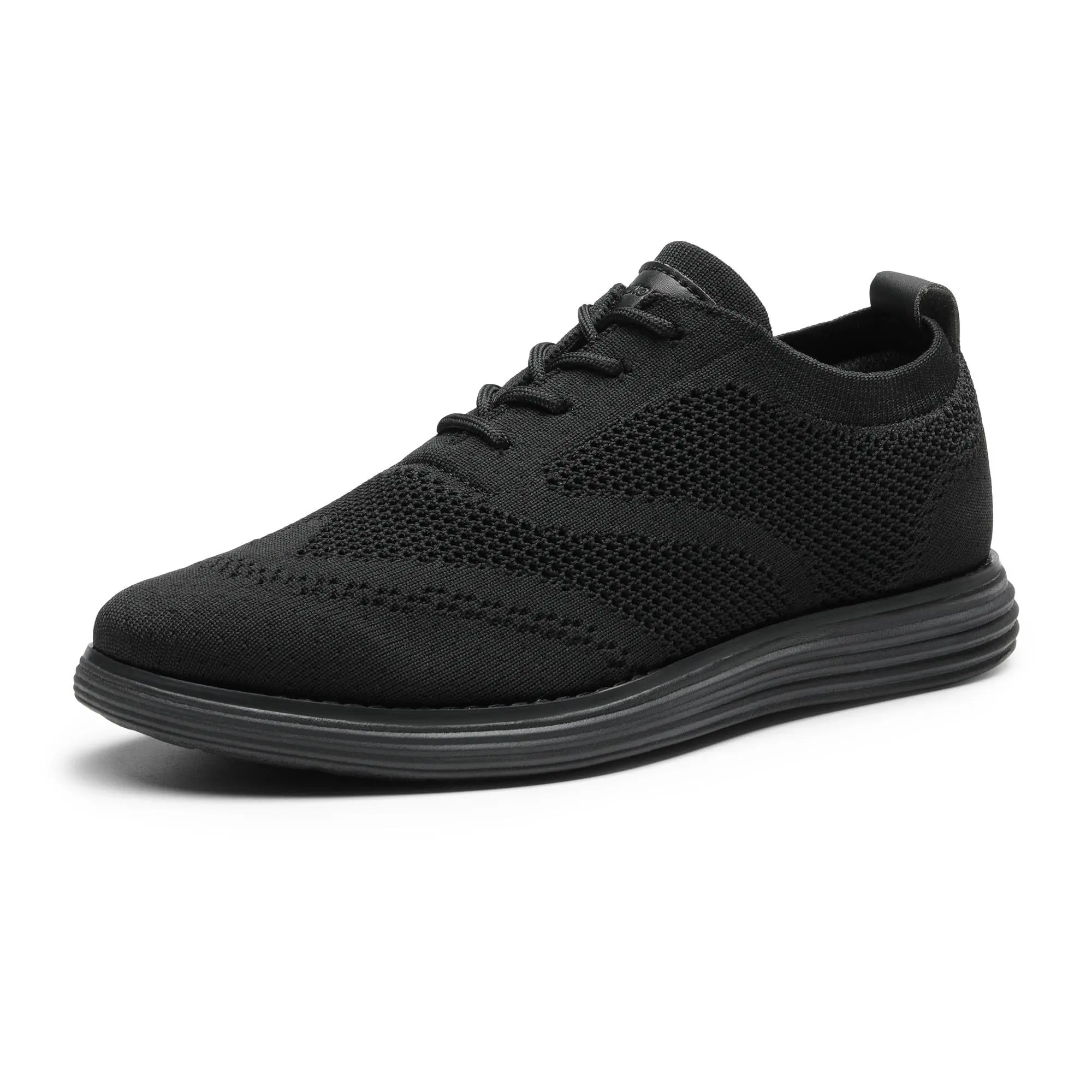 BRUNO MARC KnitFlex Breeze+ Men's Closed Mesh Casual Sneakers - Lightweight, Breathable Walking Shoes, Dressy Flat-Toe Office Footwear, Sneaker