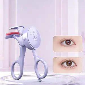 Heated Eyelash Curler, Long-Lasting Curl, Curl Lashes, Fast Heating, Makeup Artist Recommended, Quick Set, Easy for Beginners, Portable and Compact
