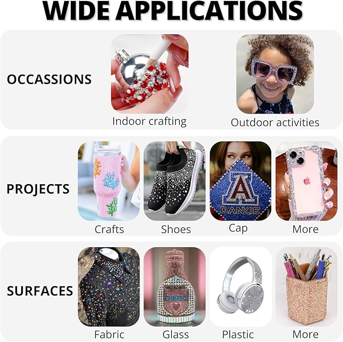 VIBRANT GEMS 32000Pcs Resin Rhinestones with Tweezers for Crafting Mixed-Color 3mm Bedazzling Crystal with Gifted Tools Jewelry for DIY Crafts Clothing Tumblers Shoes Fabric Nail Art Colorful