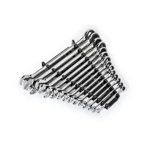 GearWrench KDT86959 90T 12 Point Sae Combination Ratcheting Wrench Set - 14 Piece