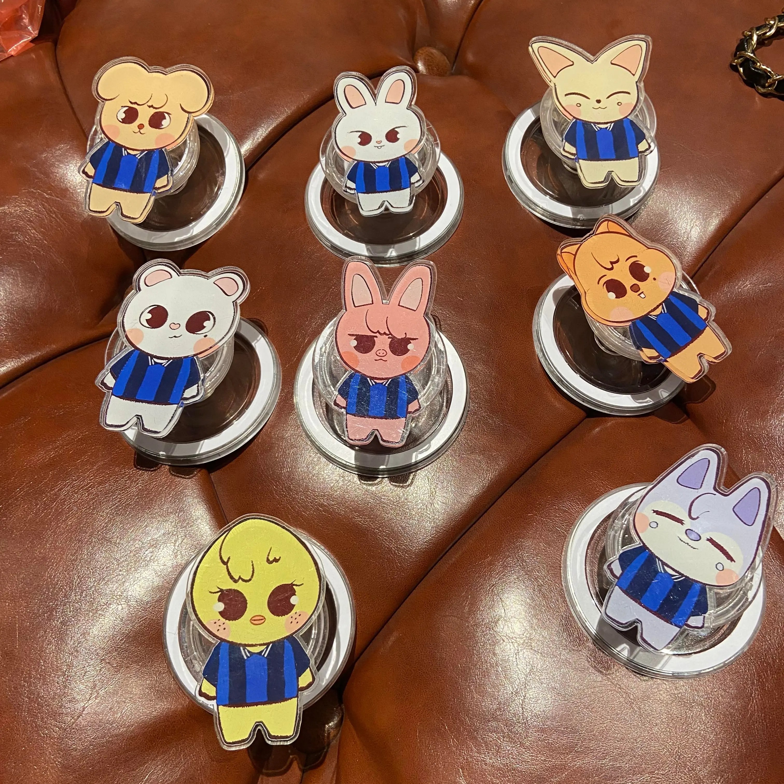 Cute SKZOO Kawaii Animal Soccer Magsafe Phone Grip - Magnetic Pop Socket & Kickstand - Cartoon Team Aesthetic Accessory