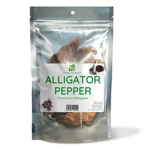 Herb To Body Alligator Pepper Whole | Wildcrafted | 5 counts