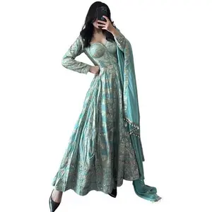 The Anarkali Suit Fabric Outfit Womenswear Classy Elegance Flowy