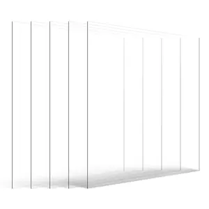 VEVOR PET/Plexiglass Sheets, 5-Pack Plastic Sheet, 24x 36 Inch 0.04 Inch Thick Transparent Clear Flexible Plastic Panels for Craft, Replacement Picture Frame Glass, DIY Display Project, Easy to Cut