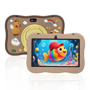 7 Inch Android Tablet, Parental Control Tablet with Silicone Case, Lightweight Portable Tablet for Learning & Entertainment, Gift for Kids