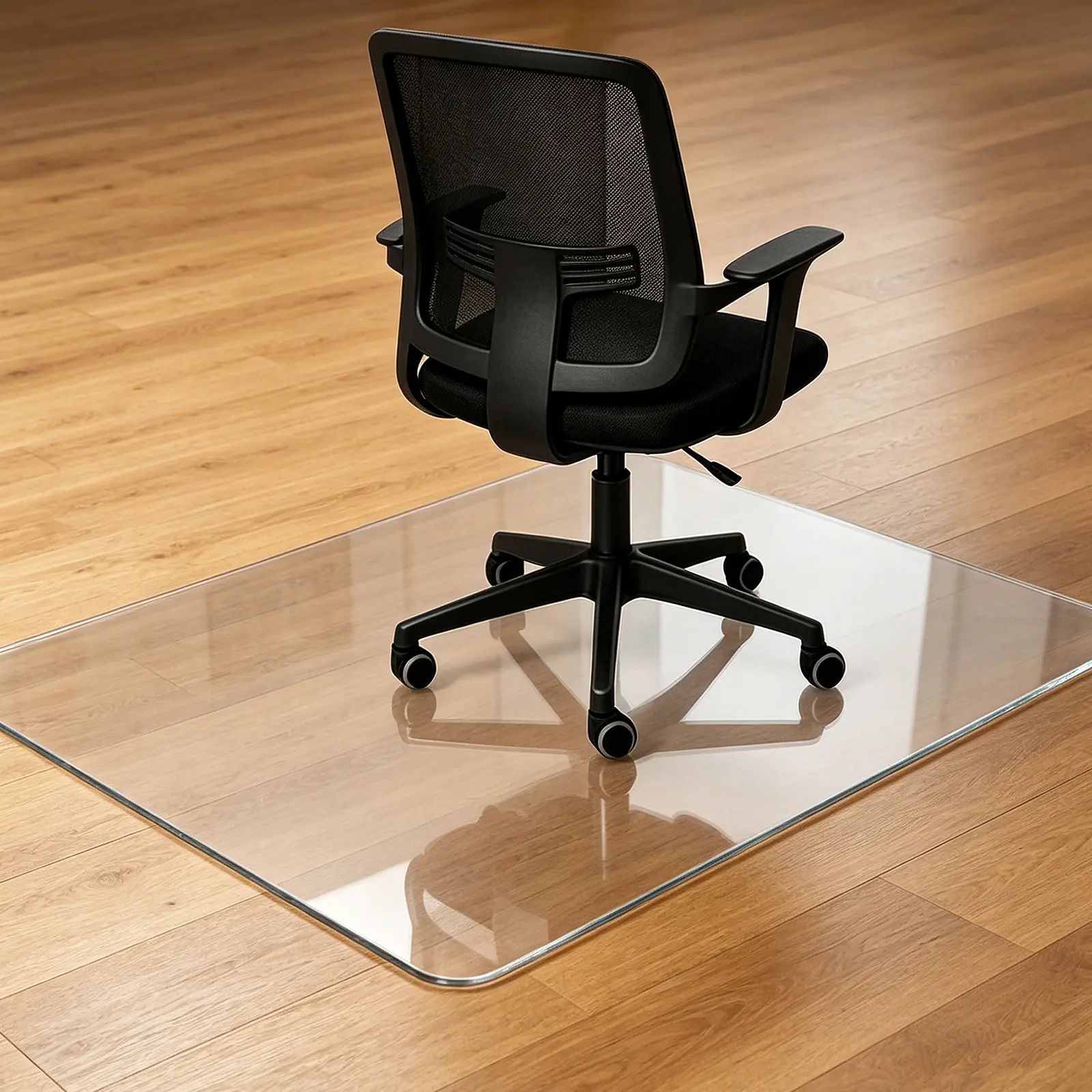 Clear Chair Mat for Hardwood Floors 36"x48" - Office Desk Chair Mat Easy Glide for Rolling Chairs,PVC Floor Protector for Home Office & Computer Use
