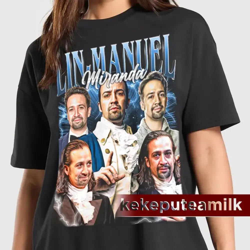 Lin-Manuel Miranda Vintage T-Shirt, #Hamilton Merch shirt, Music tour Gift For Woman and Man Unisex T-Shirt