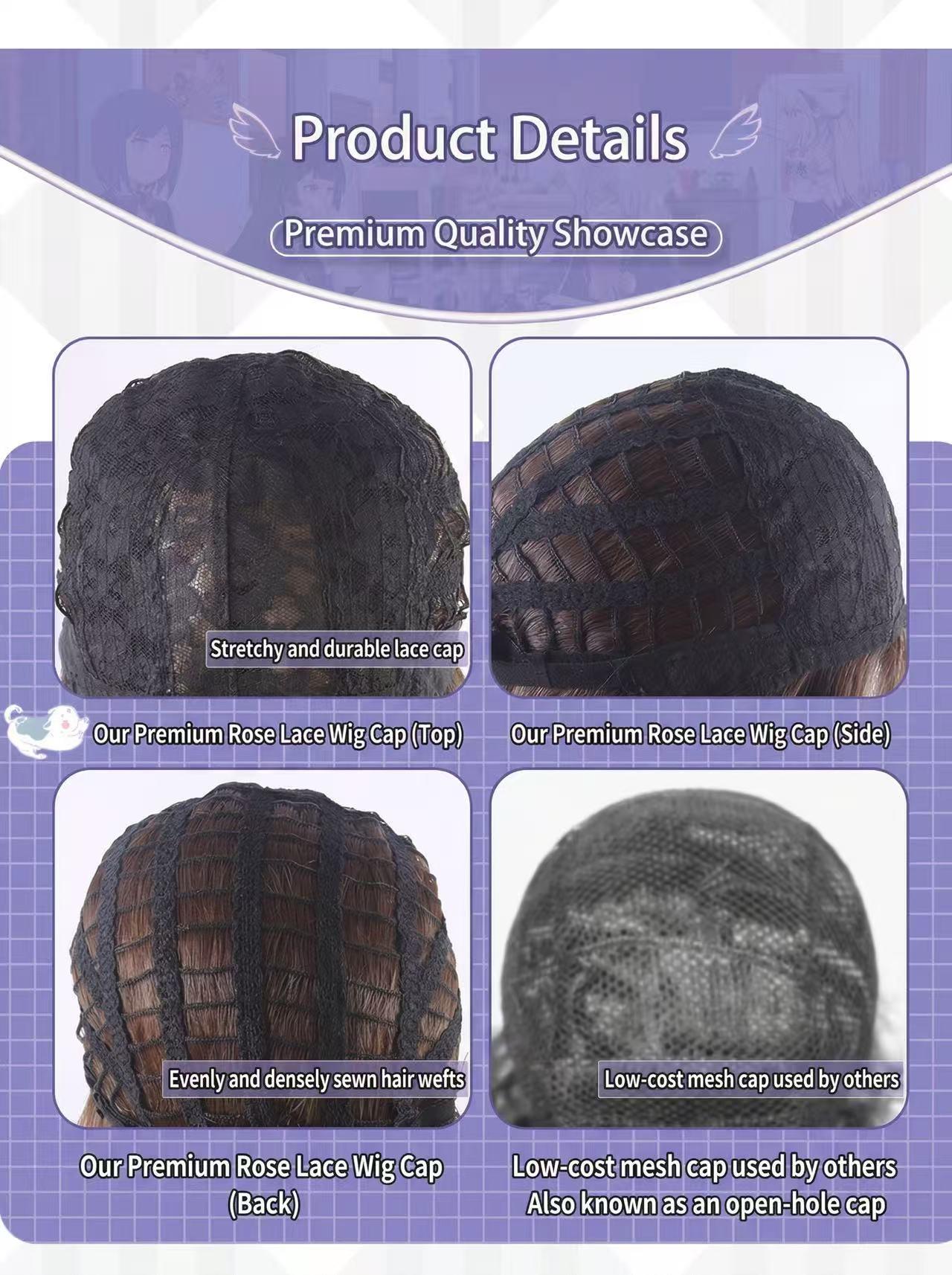 Maomao Cosplay Wig, The Apothecary Diaries, Dark Green Long Wig with Bangs, Anime Character Wig