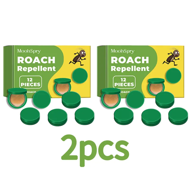 MoonSpry Powerful Roach Killer Pack - Fast-Acting Cockroach Exterminator Gel Bait & Traps, 2 Boxes Roach-Control Home Supplies for Indoor Kitchen Infestation Treatment