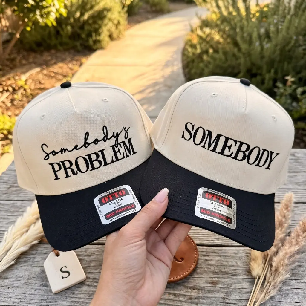 Somebody's Problem Embroidered Hat, Couple Matching Gift, Country Concert Nashville Western Apparel