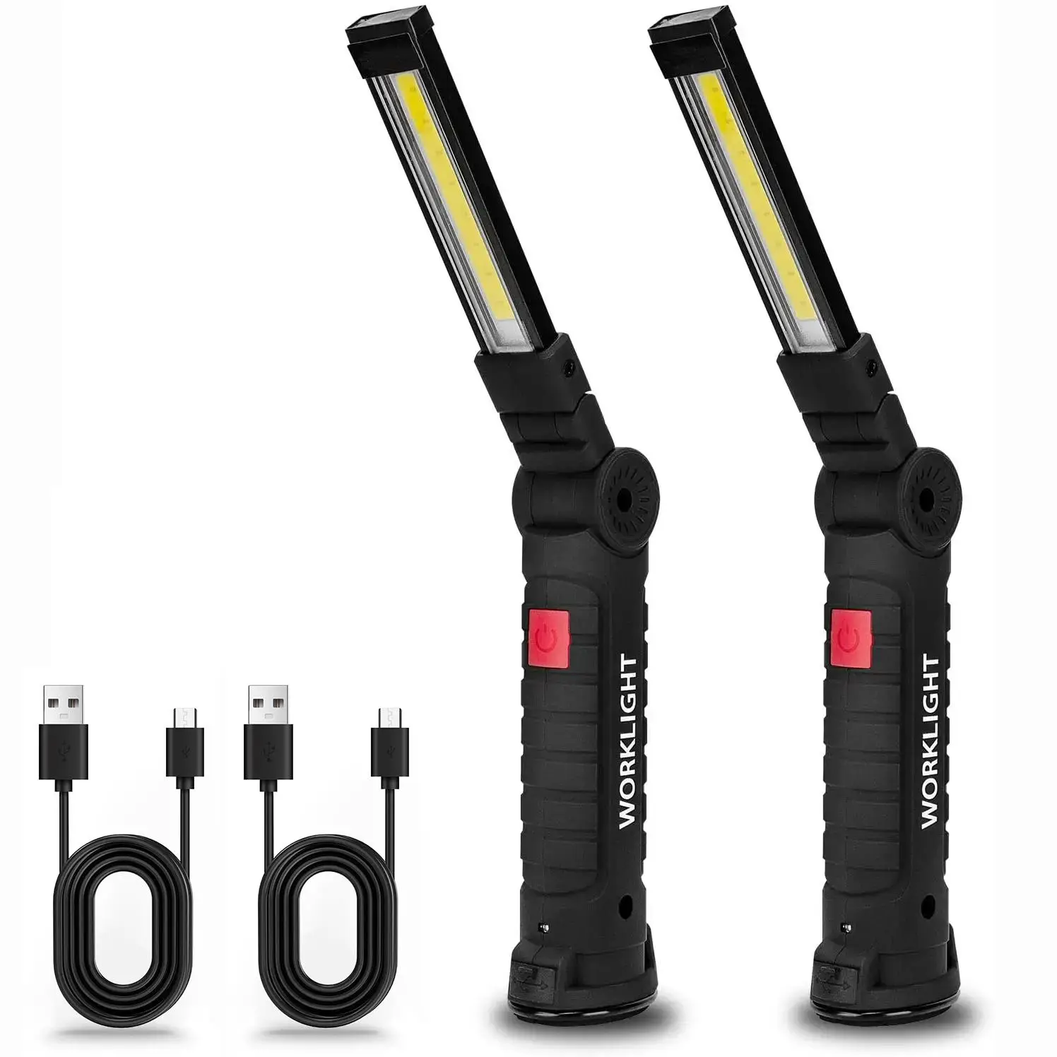 Rechargeable 360° Rotatable LED Work Light, Magnetic Handheld LED Work Light, Work Lamp, Suitable For Car Repair, Work