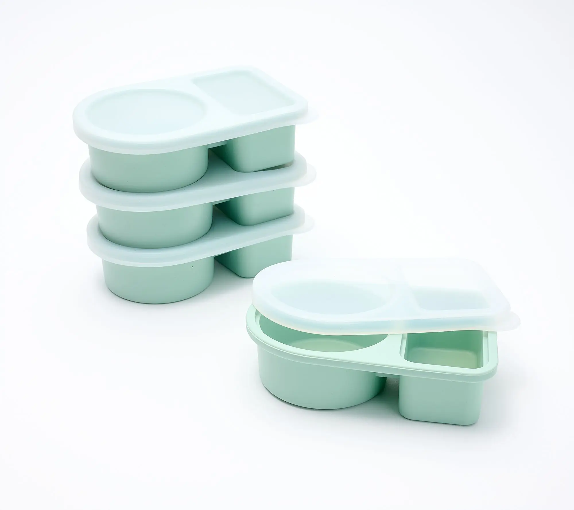 Cella Set of 4 Silicone Divided Snack Containers Cella Set of 4 Silicone Divided Snack Containers
