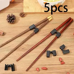 Reusable Chopstick Training Auxiliary Tool, 5pcs Chopstick Training Auxiliary Tool, Chopstick Practice Connector for Adults, Children, Beginners, Cutlery, Kitchenware, Home