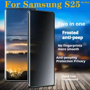 S25Ultra Matte Privacy Hydrogel Film For Samsung S25 Ultra Anti peeping Screen Protector Galaxy S25+ S25Plus Soft Frosting