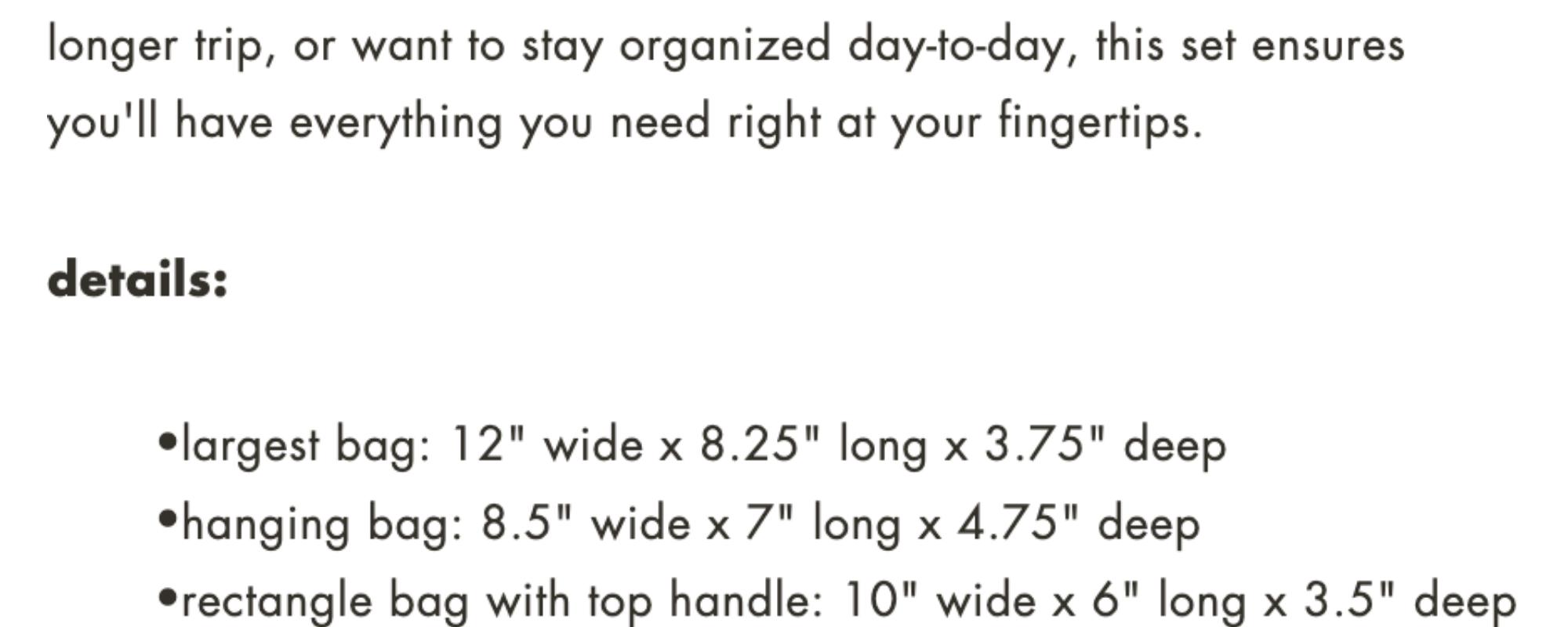 Rhode 6-Piece Clear Cosmetic Bag Set for Women Vanity Makeup Organizer Vanity Purse Travel Essentials Durable