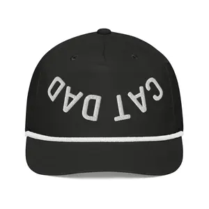 Cat Dad Rope Hat – Upside Down Embroidered Golf Cap