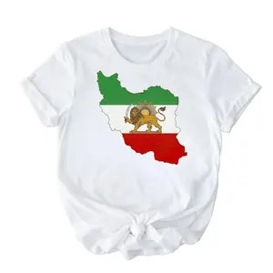 Lion & Sun Iran Flag Shirt, Persian Heritage Tee, Iranian Pride Shir-o-Khorshid Graphic, Classic Persia Unisex Shirt, Iranian Gift