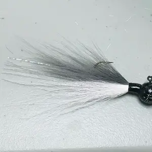 Enhance your fishing experience with my 1/2  oz. Custom Hand Tied Buck tail Jig.  Several colors available.