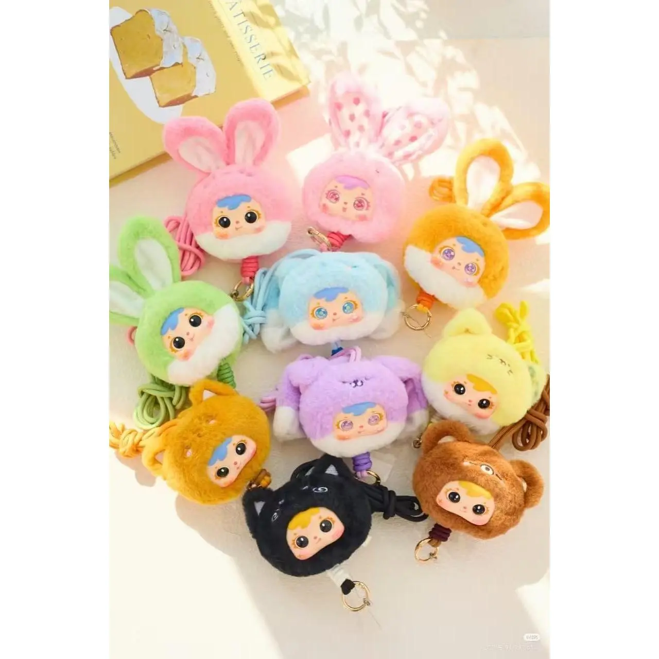 Samuel Cute Pet Park Series Cartoon Phone Lanyard Blind Box - Cute Look Stuffed Toy Phone Accessory Charm