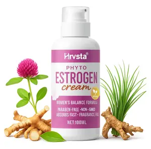 Women's Estrogen Cream with Wild Yam – Plant-Based Menopause & PMS Relief for Hot Flashes, Hormonal Balance & Cycle Support – Black Cohosh, Dong Quai, Red Clover – 96 Pump Tablets – Vegan & Paraben-Free