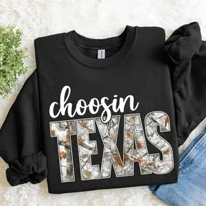 Choosin Texas Country Western Camo Music Sweatshirt