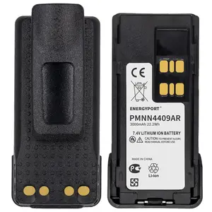 7.4V 3000mAh PMNN4409 PMNN4409AR Li-ion Two-Way Radio High-Capacity Battery Replacement for Motorola XPR3300 XPR3500 XPR7350 XPR7550 PMNN4544A PMNN4491BR PMNN4491 PMNN4493A PMNN4412