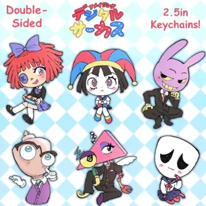 Digital Circus Anime Themed Keychains, plus Caine!