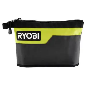 NEW Heavy-Duty 12" Zipper Pouch with Water-Resistant Fabric and Stand-Up Base RYOBI