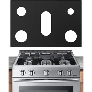 Silicone Stove Cover Gas Stove Top Burner Covers for Samsung Gas Range Stove Guard Reusable,Oven Liners Mat Gas Range Protectors with Holes, Non-Stick Washable Keep Stove Clean 24.4x16.3 inch