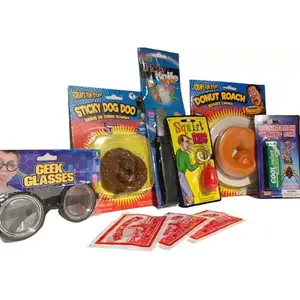 Funny PRACTICAL JOKE SET 7 Prank Kit Trick Knife Roach Gum Squirt Ring Dog Doo