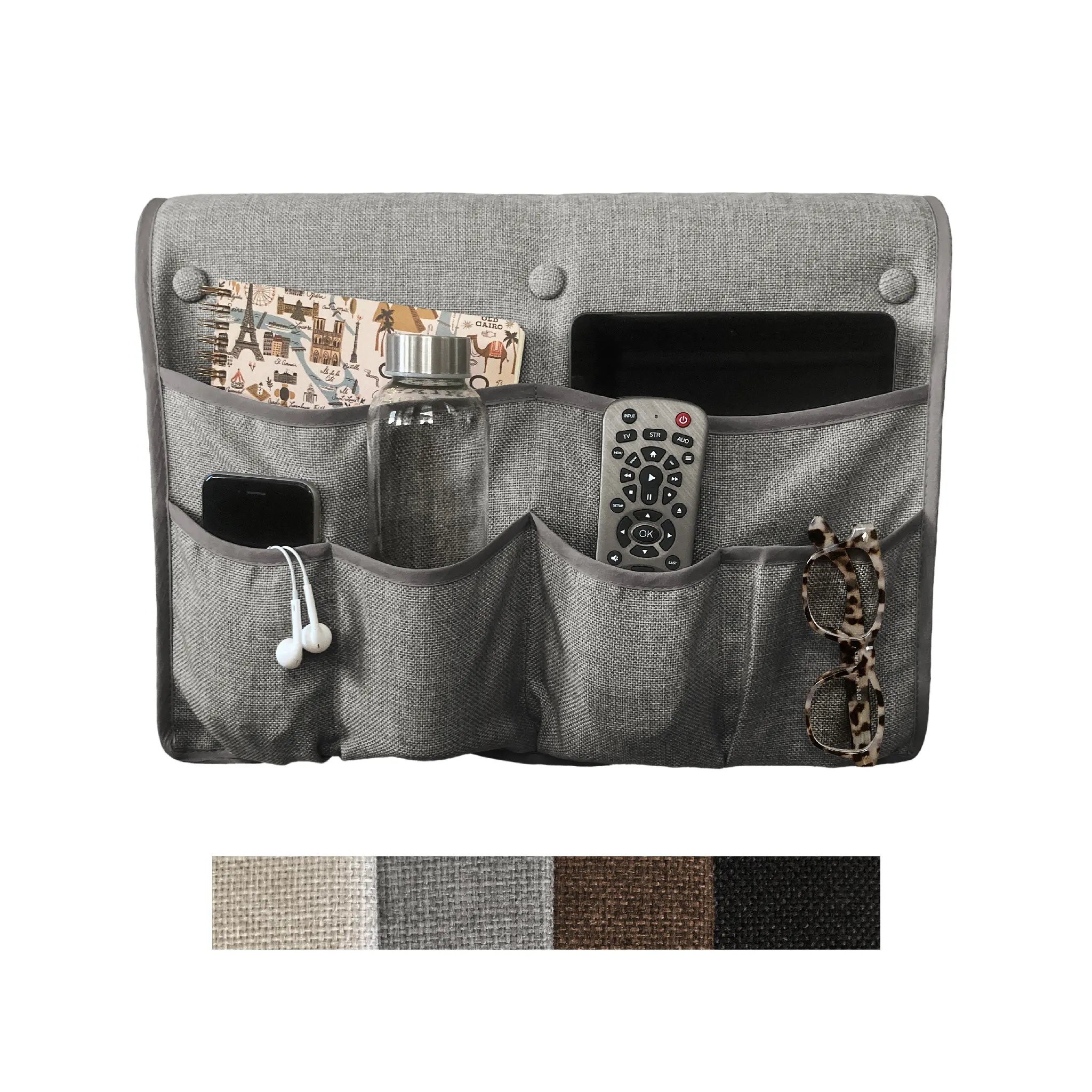 Primpins Performance Poly Armrest Caddy - Organizer for Armchair or Sofa