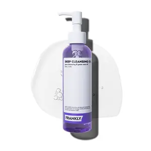 FRANKLY Pore Deep Cleansing Oil 6.68 fl oz (BHA + LHA) | Pore-Purifying, Blackhead Cleanser & Makeup Remover, Hydrating with Amino Acids & Hyaluronic Acid for All Skin Types