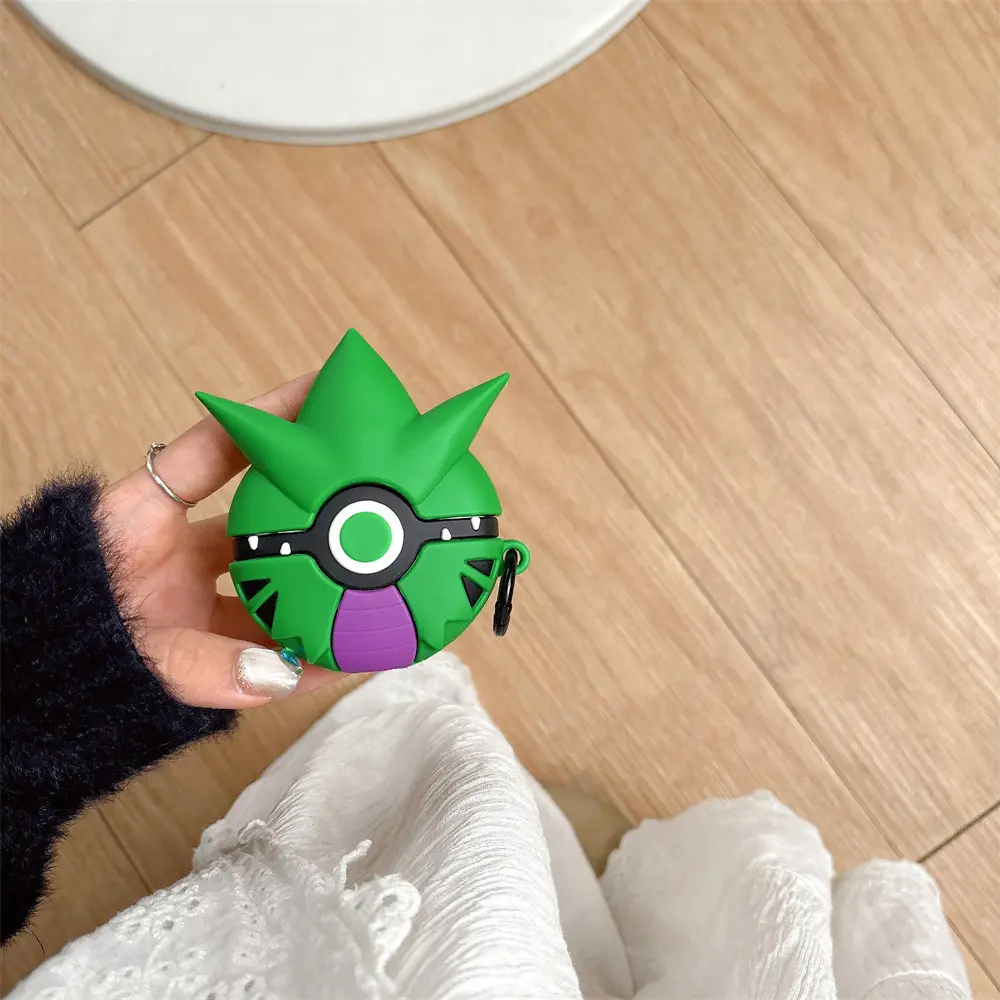 1 piece of tyranitar style headphone protective case, durable silicone headphone case with anti drop Protection function, Apple wireless Bluetooth headphone case, suitable for AirPods 1/2/3/4/pro/pro2/pro3, Earphone Protective Cover