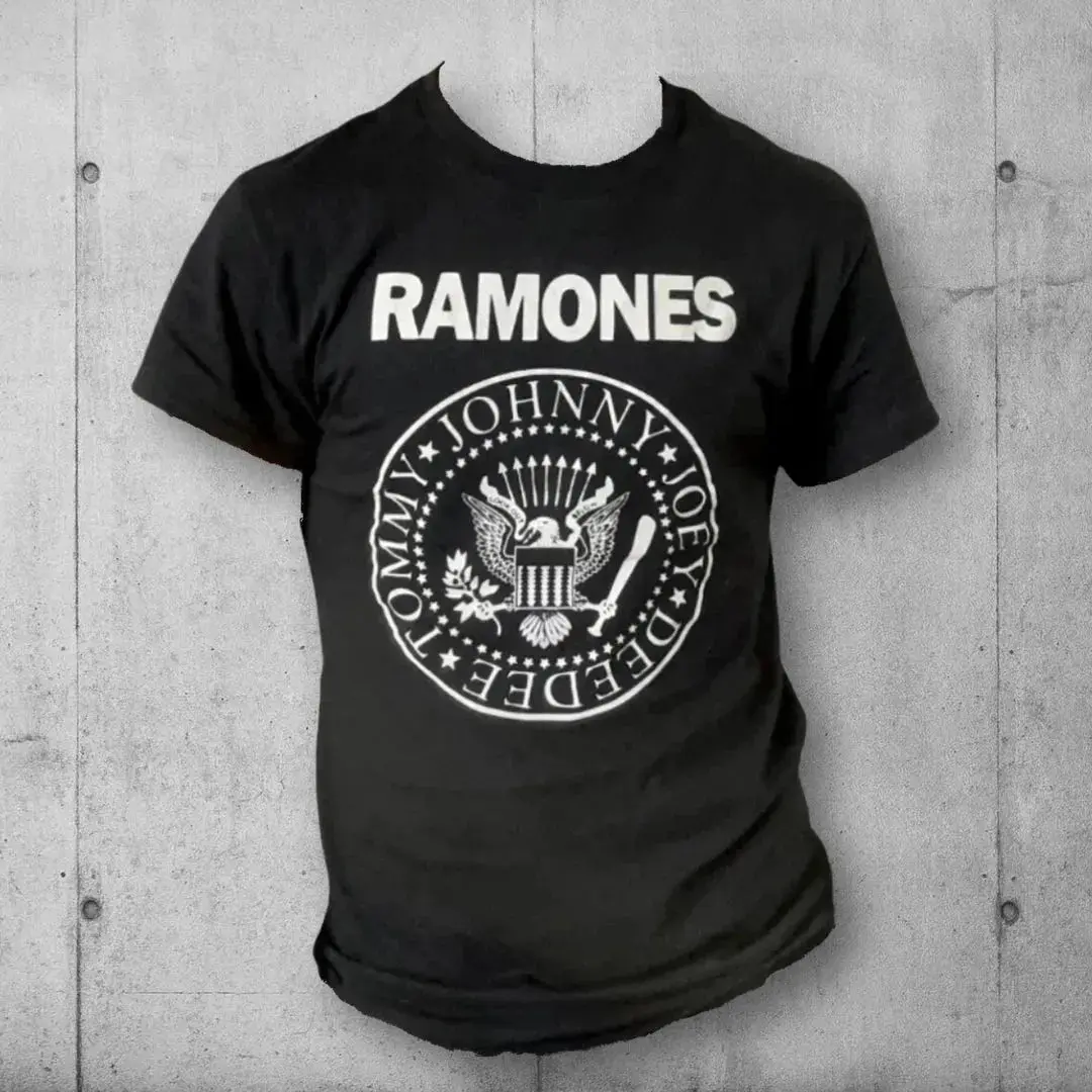 The Ramones Iconic Eagle Crest Logo Tee Shirt