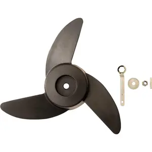 3-Blade Trolling Motor Propeller Kit – Compatible with 55lb, 62lb & 86lb Newport Motors – Includes Hardware & Spanner Tool – Durable Fiberglass Nylon – 10.1" Diameter