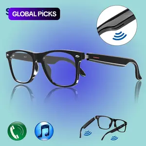 SENBONO, Wireless Glasses with Mic, Wearable Smart Glasses, Fashionable Sports Glasses with Anti-blue Light Lens, Suitable for Daily Use #GLOBAL PICKS