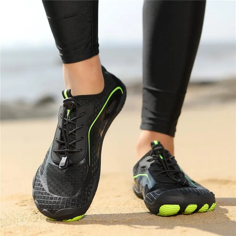 Men's Quick Dry Watershoes, Barefoot-Style Clogs with a Breathable Hollow Upper, Convertible Design, and Anti-Collision Toe Cap for Hiking, Non Slip Watershoes, Outdoor, Male, Drainage Holes, Barefoot-Friendly, Wipe Clean, Beach, Bathroom, Men's Water Sho