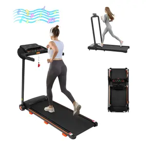 Home Fitness Treadmill 2.5HP with 5% Incline, 300lbs Capacity, USB Charger, and Bluetooth Audio